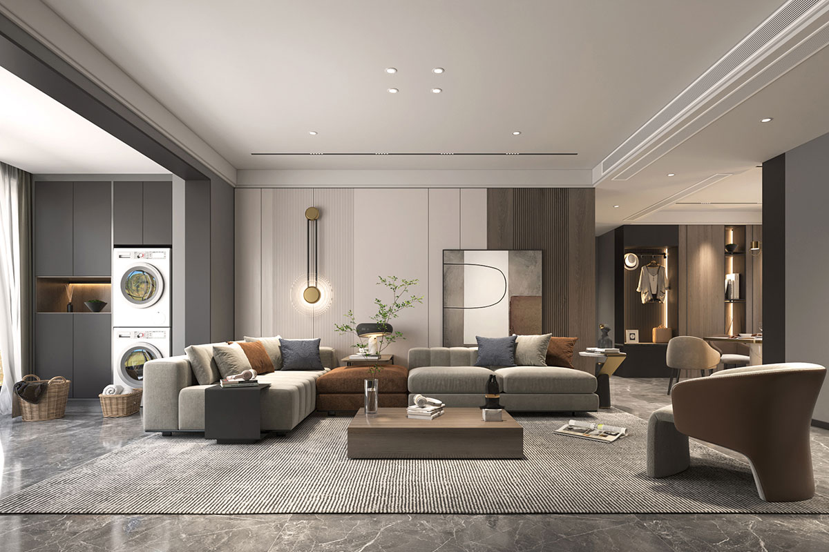 云星錢(qián)隆首府現(xiàn)代輕奢136m&sup2;案例