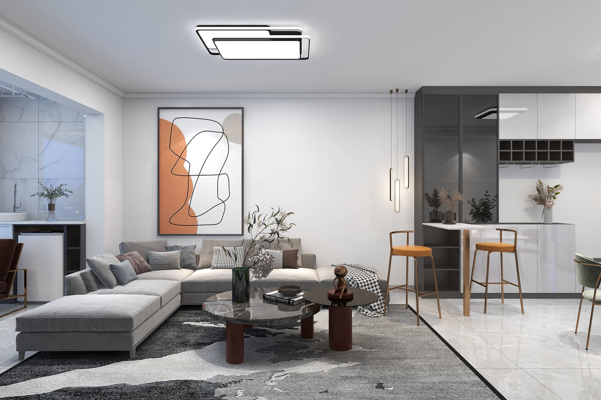 這樣的客廳背景墻設計如夢幻般好看，愛了！